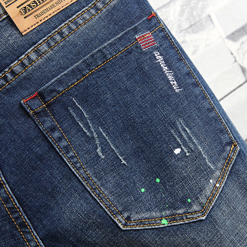 Herren Ripped Denim Jeans im urbanen Style Heidi-Mode - Image 4