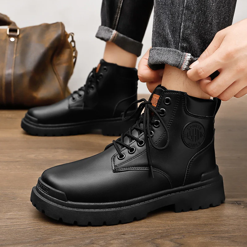 Herren Robuste Schnürboots aus hochwertigem Leder mit rutschfester Sohle Heidi Mode - Image 3