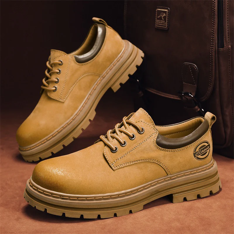 Herren robuste Schnürschuhe mit rutschfester Profilsohle und atmungsaktivem Obermaterial Heidi Mode - Image 2