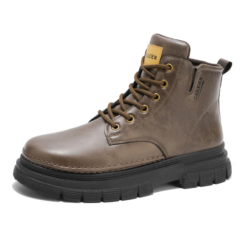 Herren Robuste Stiefeletten mit rutschfestem Sohlenprofil und warmem Innenfutter Heidi Mode - Image 5