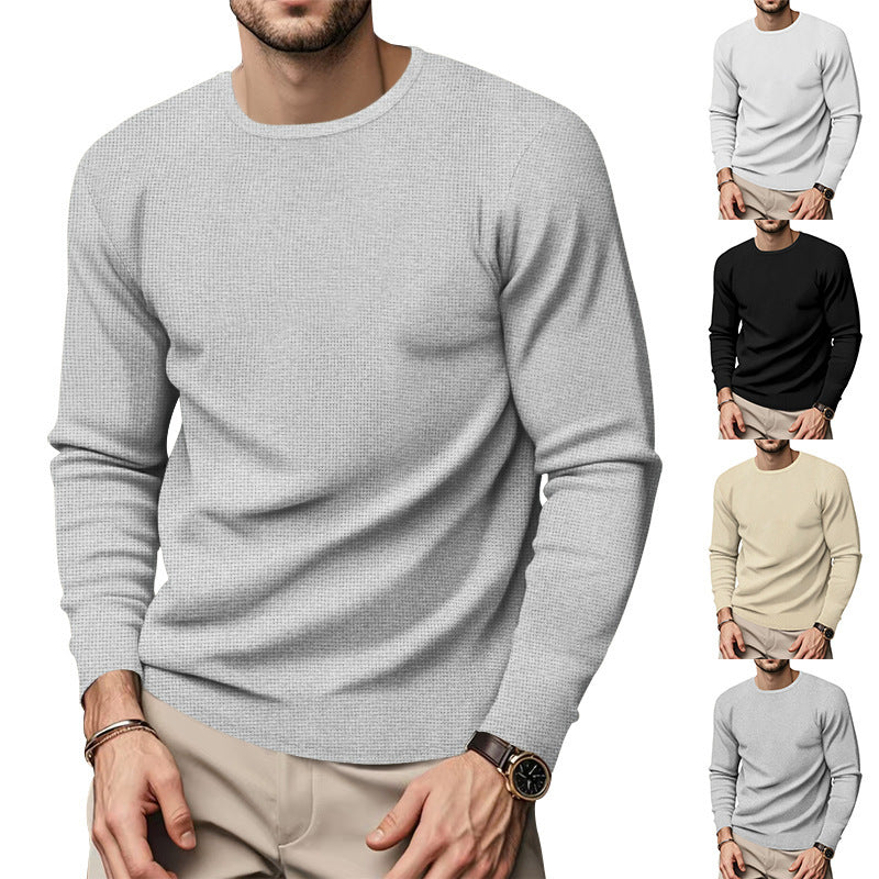 Herren Rundhals Pullover mit strukturiertem Design und modischem Schnitt Heidi-Mode
