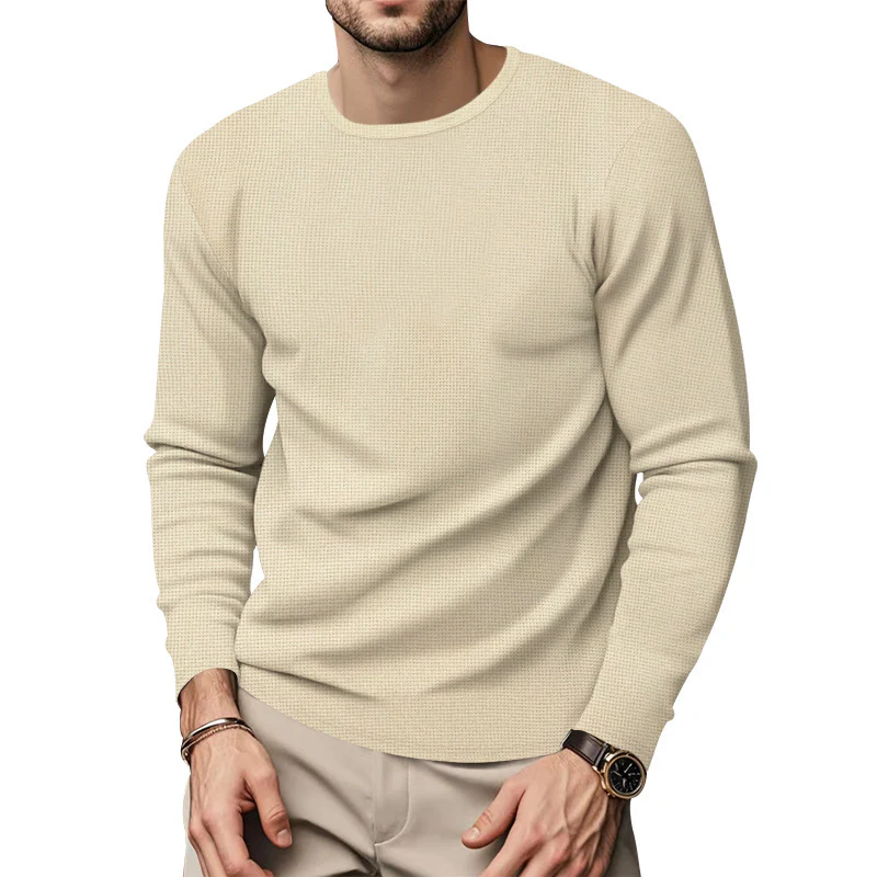 Herren Rundhals Pullover mit strukturiertem Design und modischem Schnitt Heidi-Mode - Image 4