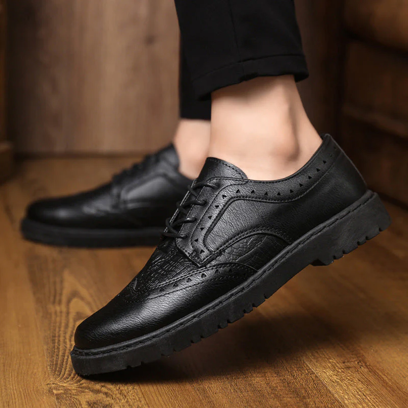 Herren Schnürschuhe Aus Hochwertigem Leder mit Komfortabler Einlegesohle Heidi-Mode - Image 4