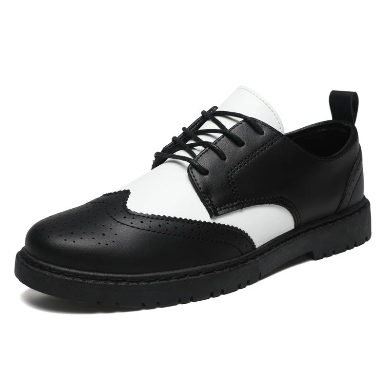 Herren Schnürschuhe mit Klassischer Brogue-Zehenpartie und Modischem Farbkontrast Heidi-Mode - Image 5