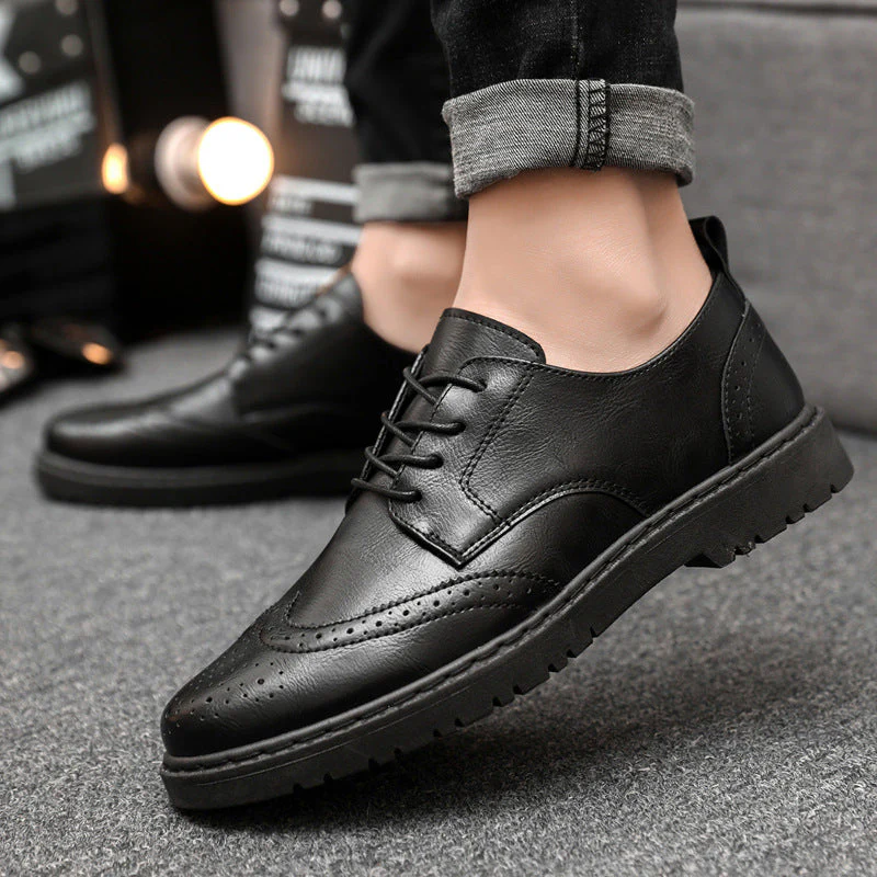 Herren Schnürschuhe mit Klassischer Brogue-Zehenpartie und Modischem Farbkontrast Heidi-Mode - Image 7