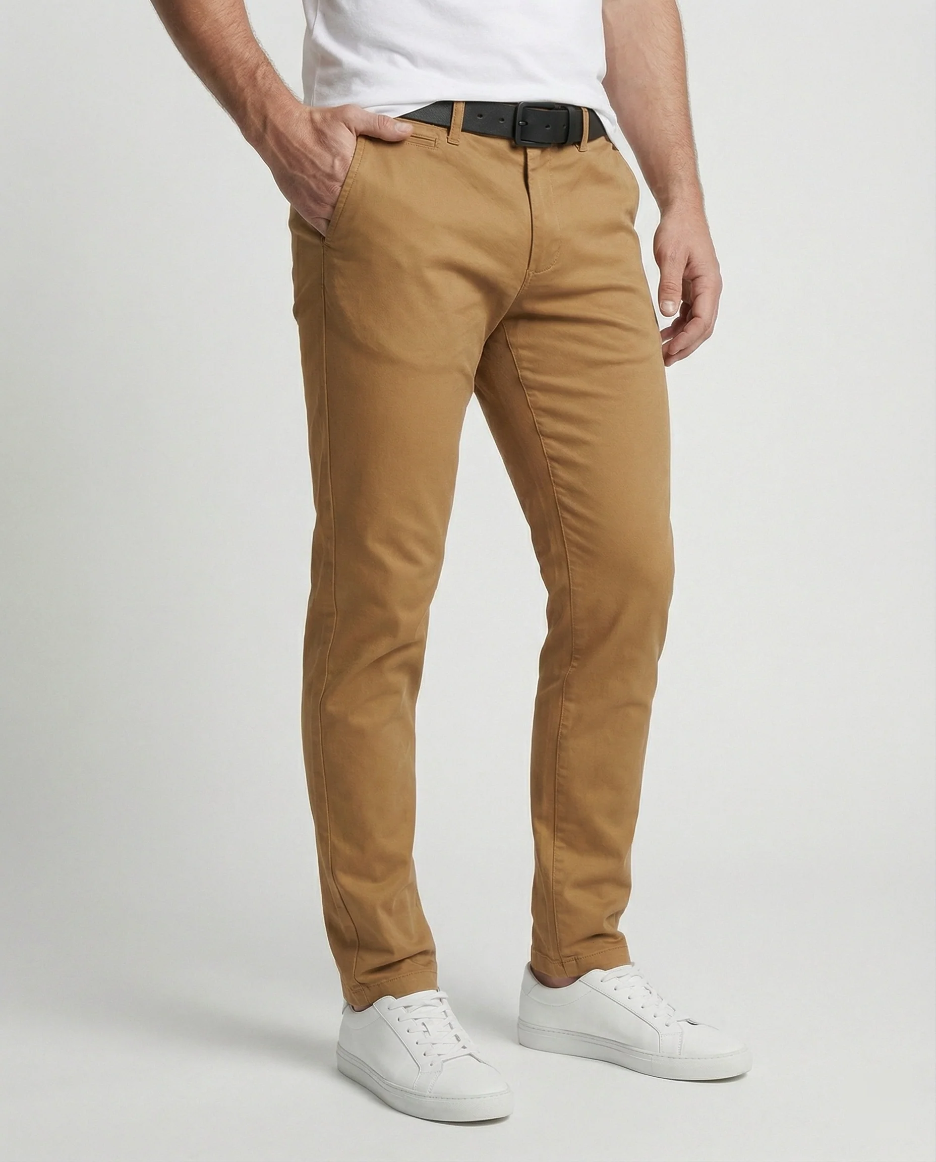 Herren Chinohose Slim Fit mit Elastikbund - Image 4