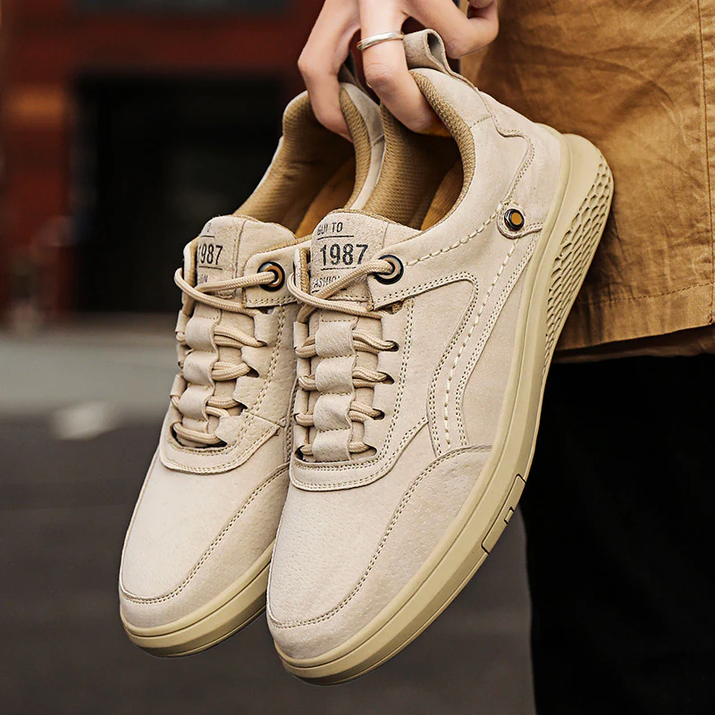 Herren Sneakers mit weichem Wildleder und atmungsaktiven Einsätzen Heidi Mode - Image 2