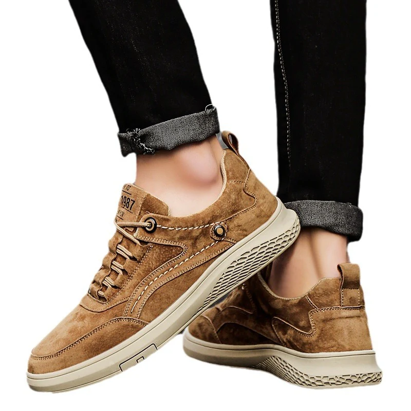 Herren Sneakers mit weichem Wildleder und atmungsaktiven Einsätzen Heidi Mode - Image 5