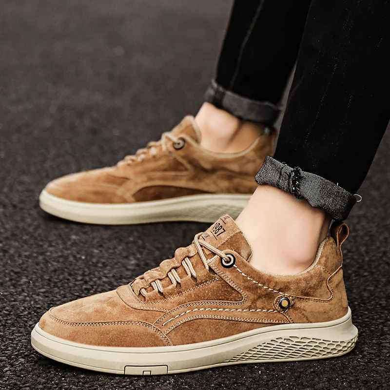 Herren Sneakers mit weichem Wildleder und atmungsaktiven Einsätzen Heidi Mode - Image 7