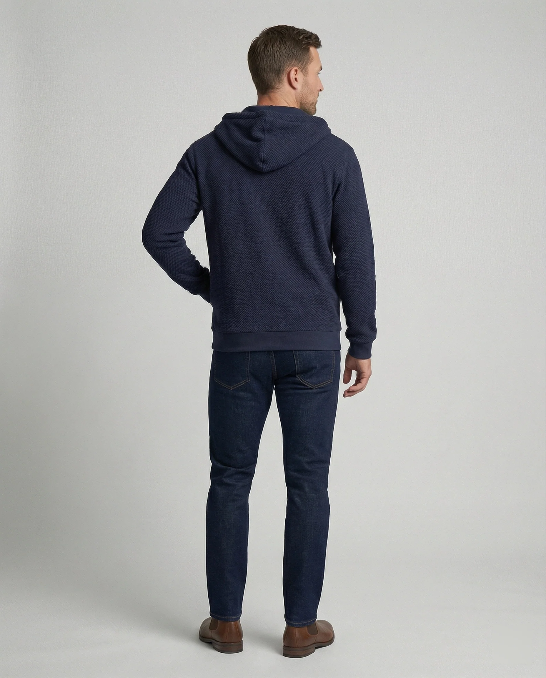 Sportliche Kapuzenjacke Herren mit modernem Mesh-Design - Image 3