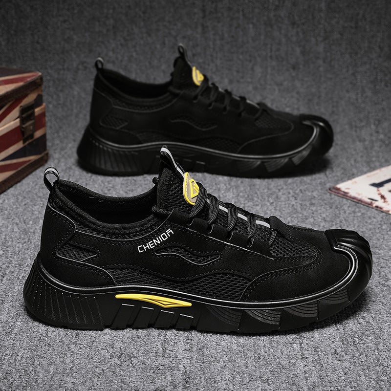 Herren Sportliche Mesh-Sneaker mit robustem Sohlenprofil und dämpfender Technologie Heidi Mode - Image 6