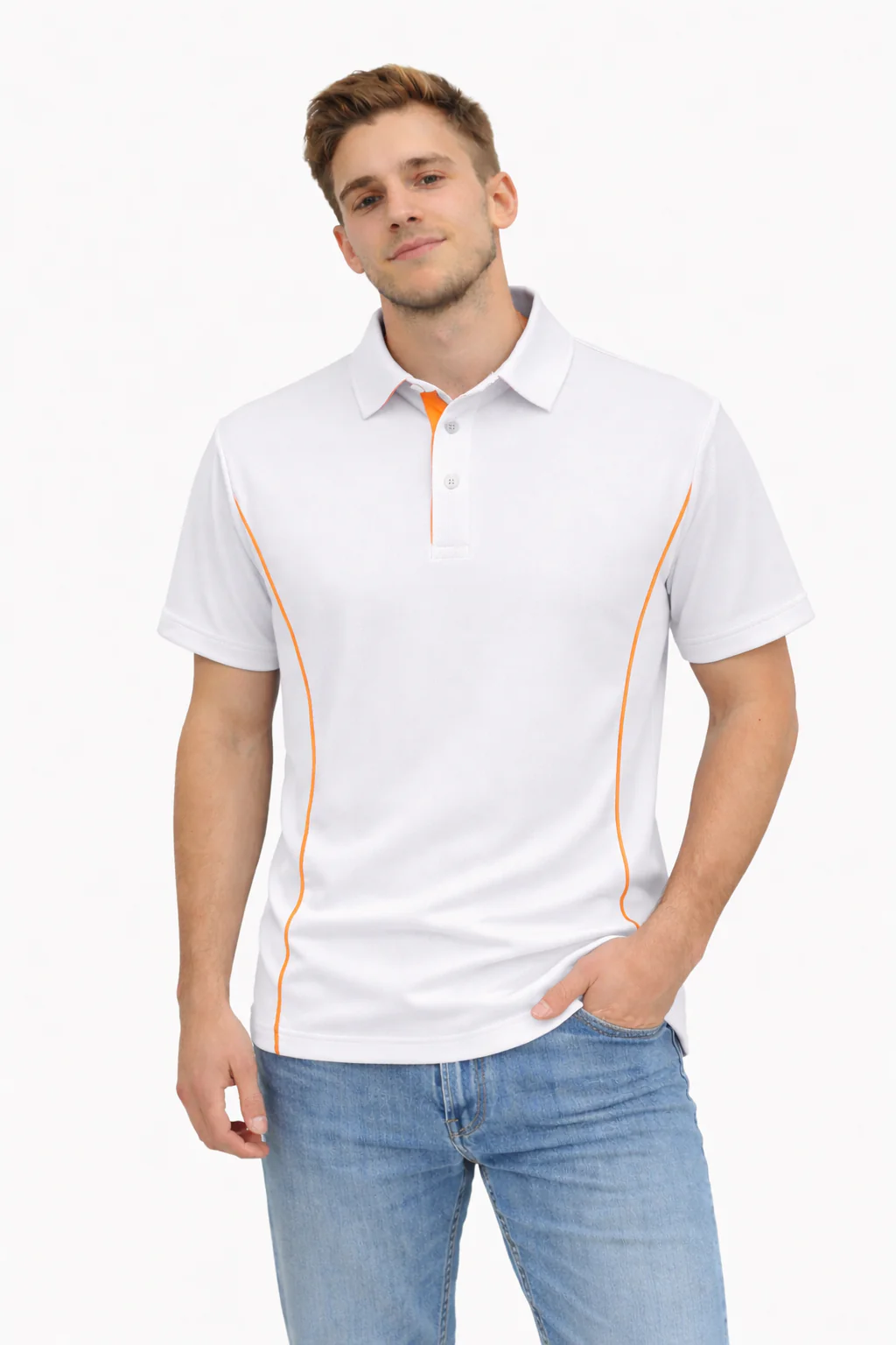 Herren Sportliches Poloshirt mit stylischen Akzenten Heidi-Mode - Image 4