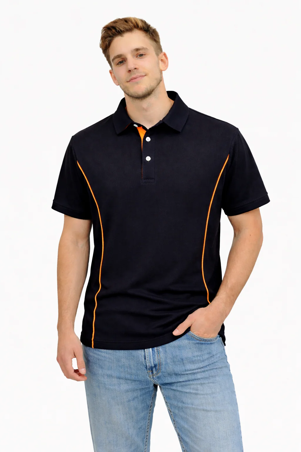 Herren Sportliches Poloshirt mit stylischen Akzenten Heidi-Mode - Image 5