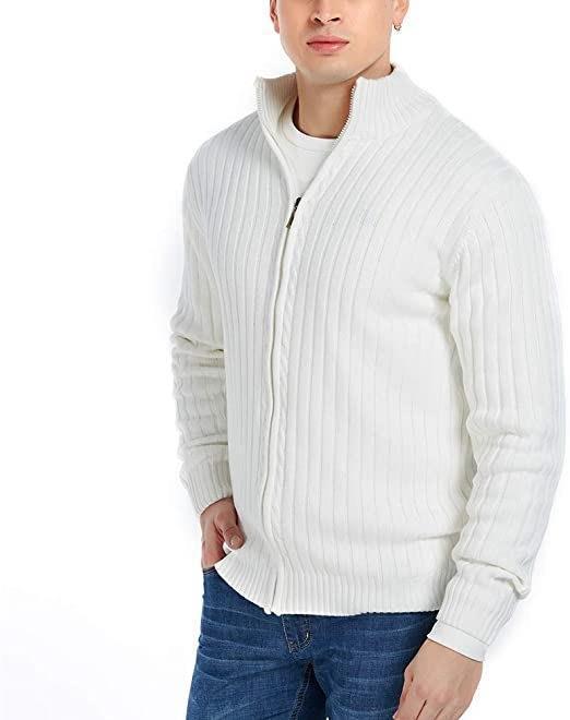 Herren Strickjacke mit hochgeschlossenem Kragen und Reißverschluss Heidi-Mode - Image 7