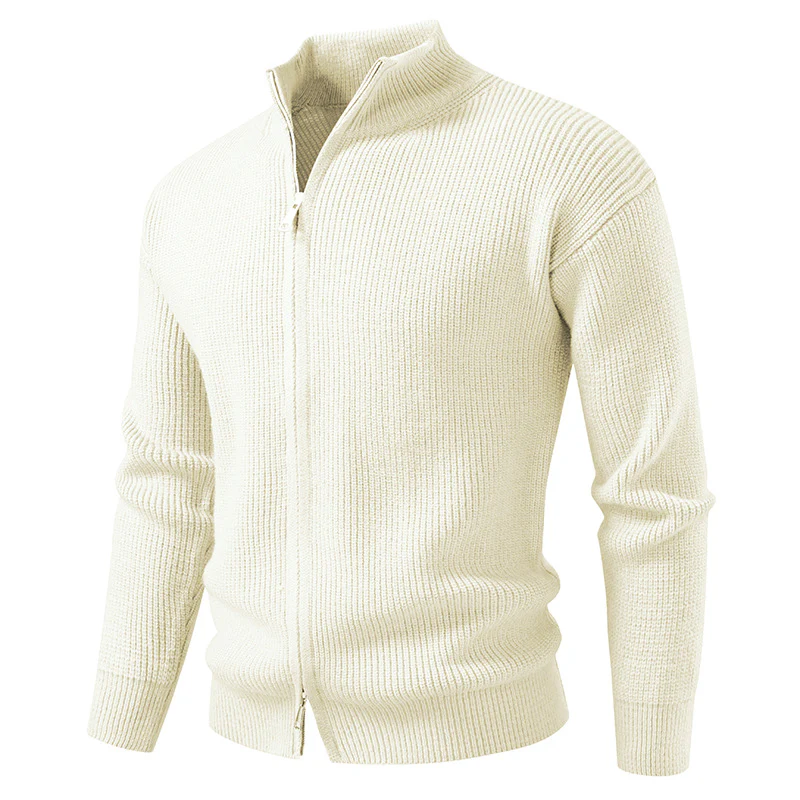 Herren Strickjacke mit hohem Kragen und durchgehender Reißverschluss Heidi-Mode - Image 4