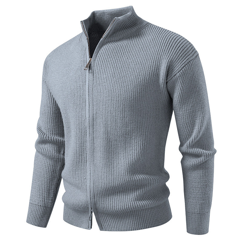Herren Strickjacke mit hohem Kragen und durchgehender Reißverschluss Heidi-Mode - Image 8