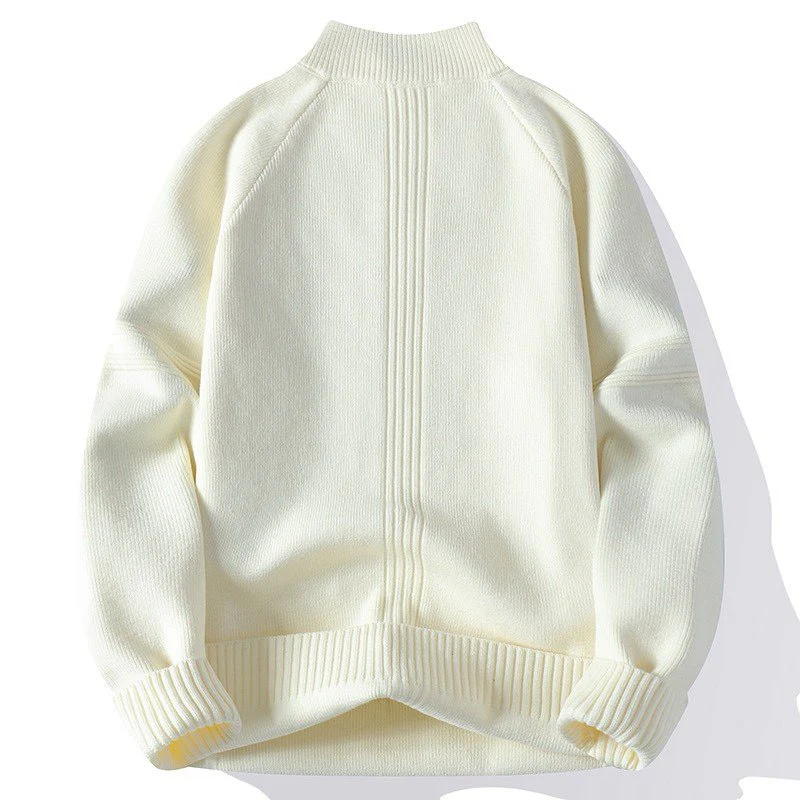 Herren Strickpullover mit hohem Kragen und Reißverschluss Heidi-Mode - Image 4