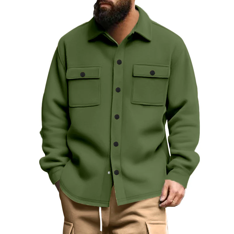 Herren strukturierte Arbeitsjacke mit praktischen Taschen Heidi-Mode - Image 10