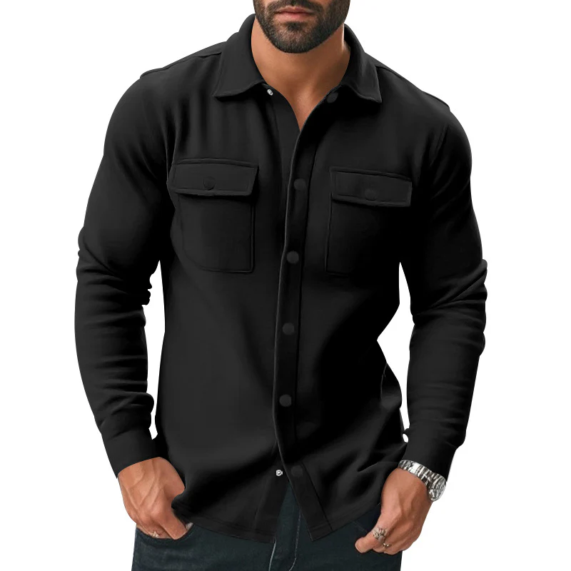 Herren strukturierte Arbeitsjacke mit praktischen Taschen Heidi-Mode - Image 3