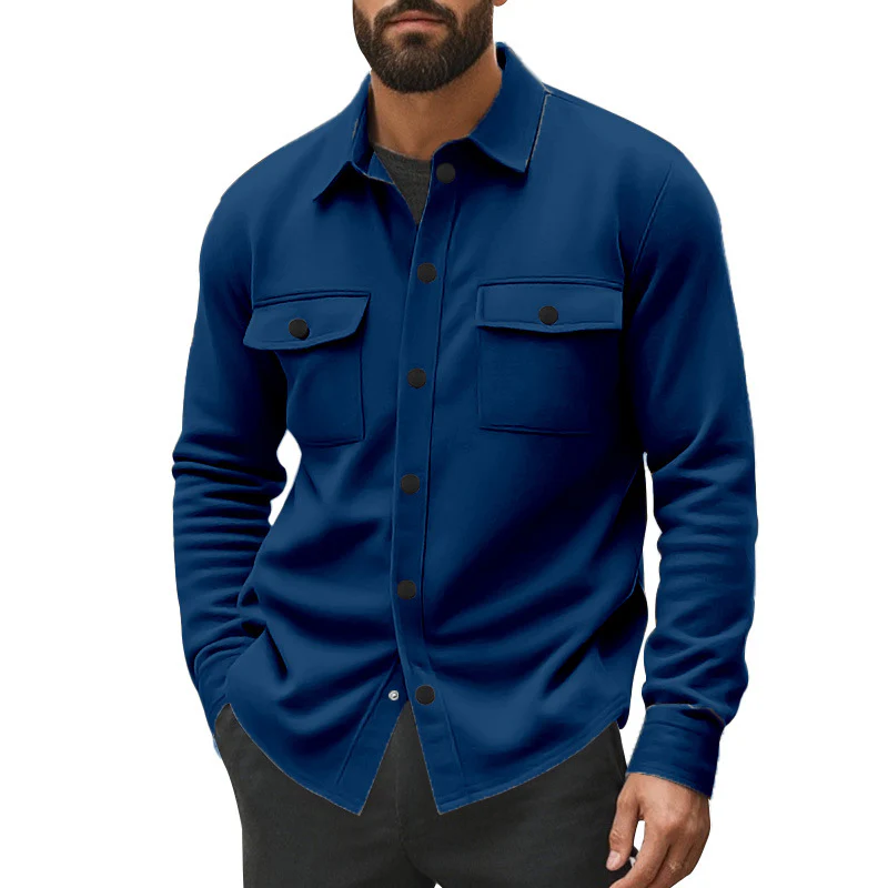 Herren strukturierte Arbeitsjacke mit praktischen Taschen Heidi-Mode - Image 4