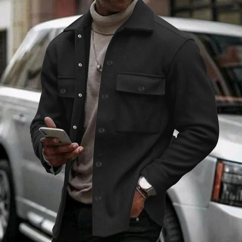 Herren strukturierte Arbeitsjacke mit praktischen Taschen Heidi-Mode - Image 6