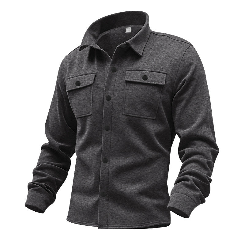 Herren strukturierte Arbeitsjacke mit praktischen Taschen Heidi-Mode - Image 8