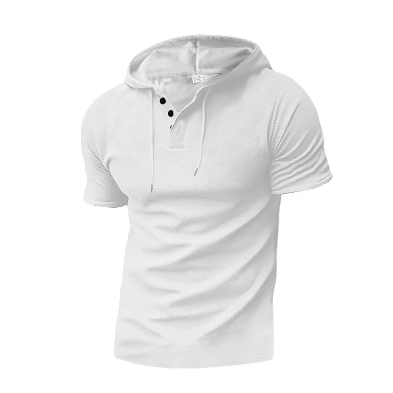 Herren Sweatshirt mit Kapuze und Kontrastknöpfen Heidi-Mode - Image 2