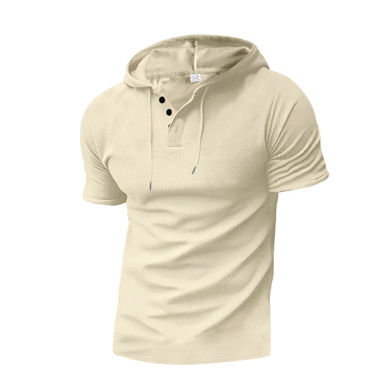 Herren Sweatshirt mit Kapuze und Kontrastknöpfen Heidi-Mode - Image 7