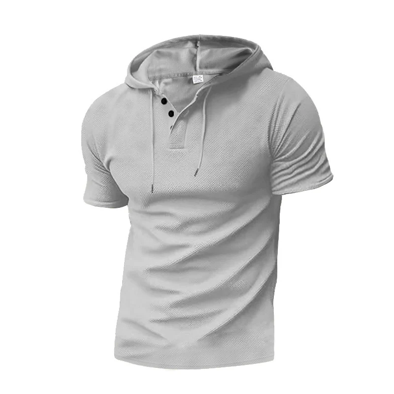 Herren Sweatshirt mit Kapuze und Kontrastknöpfen Heidi-Mode - Image 8