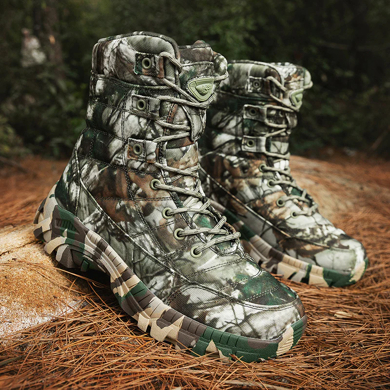 Herren taktische Stiefel mit rutschfester Sohle und verstärktem Knöchelschutz Heidi Mode - Image 7