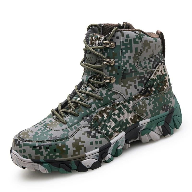 Herren taktische Wanderstiefel mit rutschfester Sohle und wasserabweisendem Obermaterial Heidi Mode - Image 5