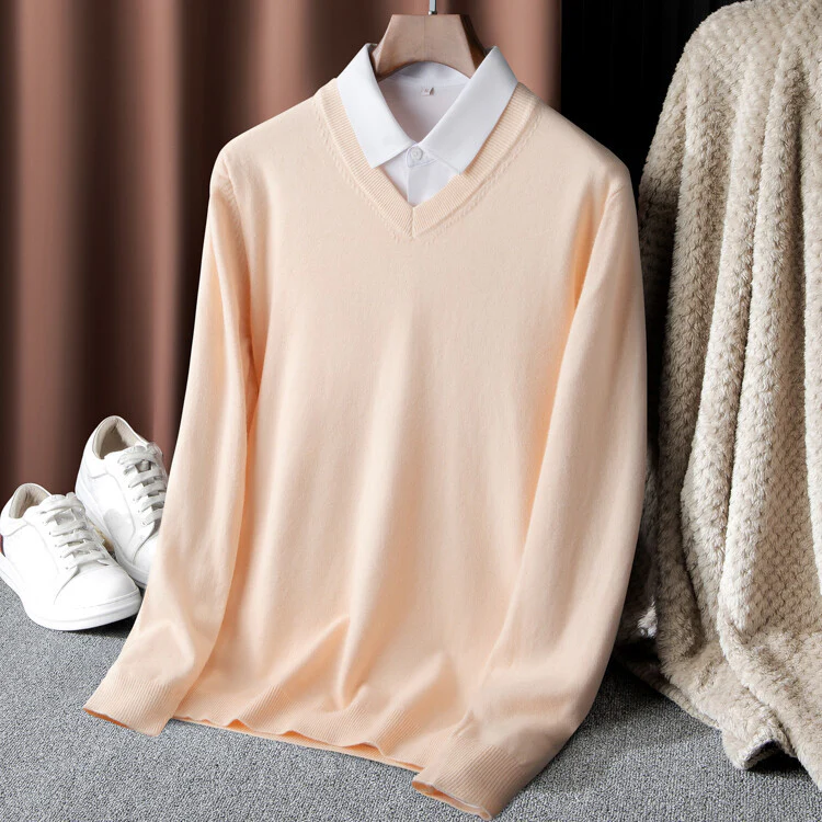 Herren V-Ausschnitt Pullover Heidi-Mode