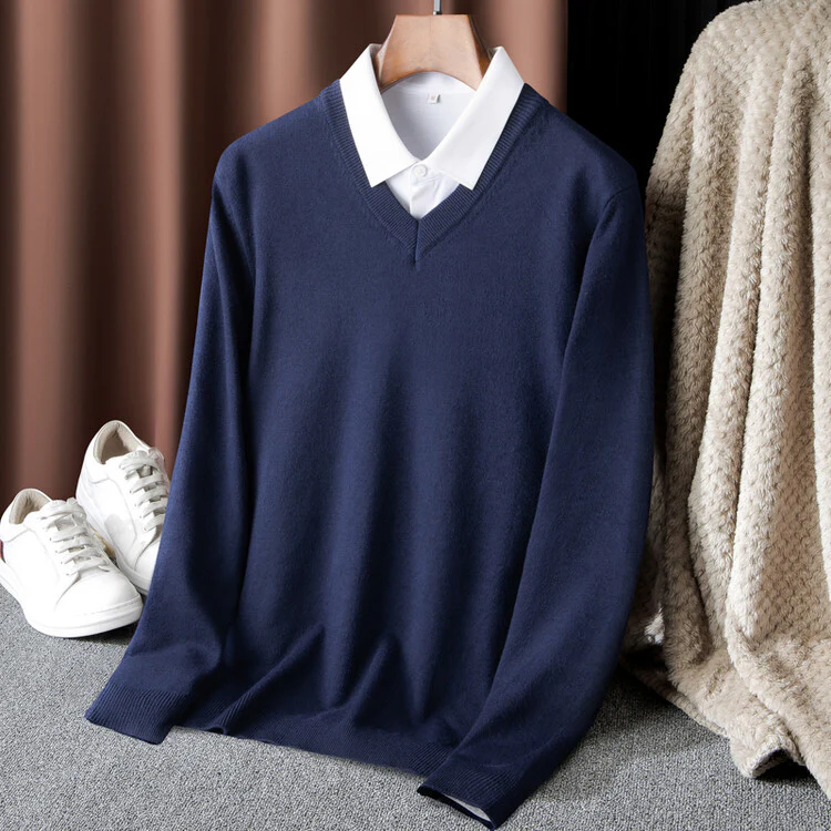 Herren V-Ausschnitt Pullover Heidi-Mode - Image 13