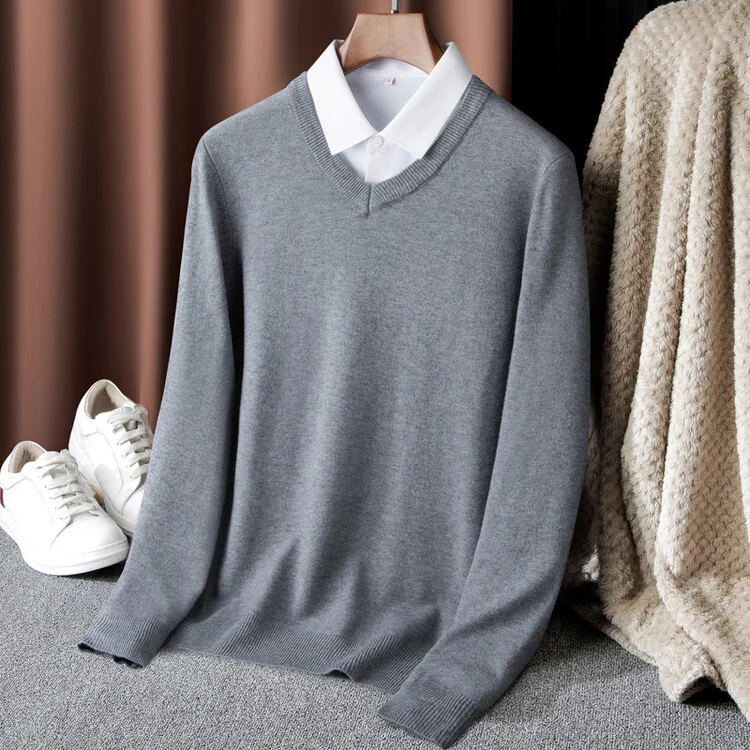 Herren V-Ausschnitt Pullover Heidi-Mode - Image 8