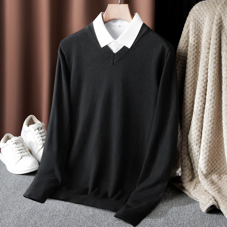 Herren V-Ausschnitt Pullover Heidi-Mode - Image 9