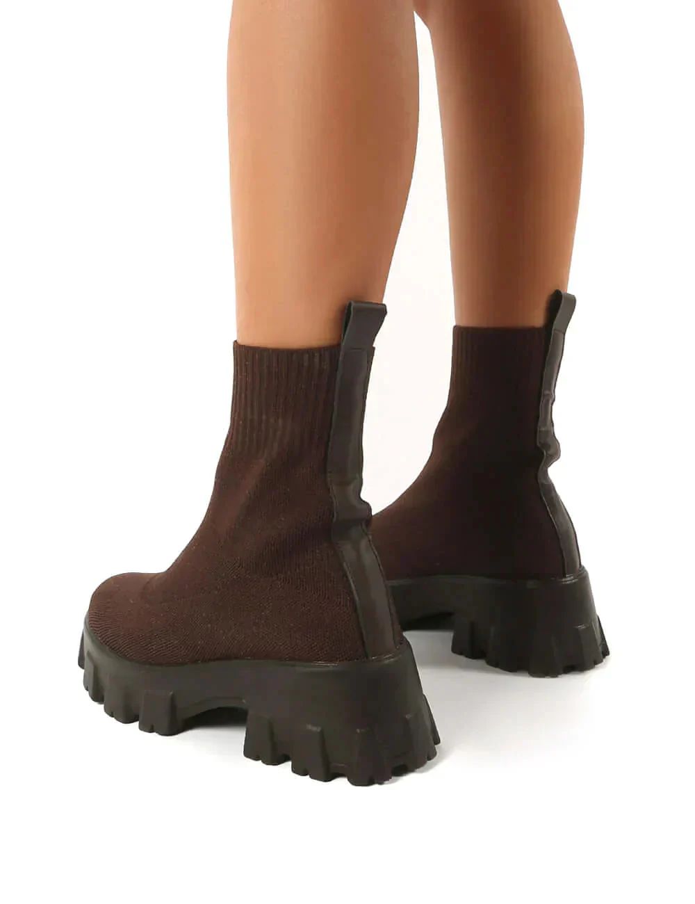 Stiefeletten - Chunky - Plattform - Sockenschuhe - Damenstiefel Heidi Mode