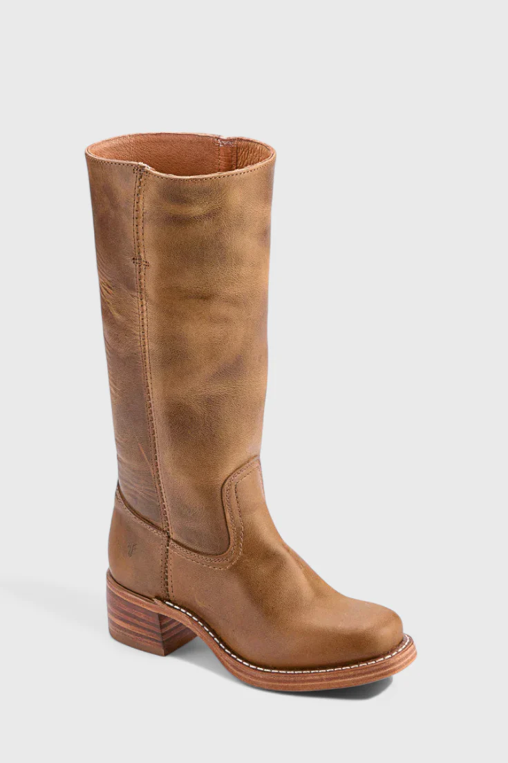 Knielange Stiefel - Damen Weite Wade Stiefel mit Blockabsatz Heidi Mode - Image 16