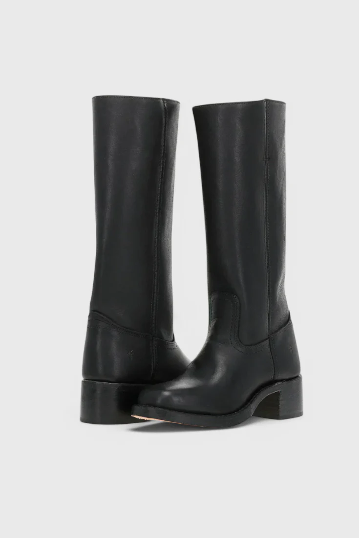 Knielange Stiefel - Damen Weite Wade Stiefel mit Blockabsatz Heidi Mode - Image 19