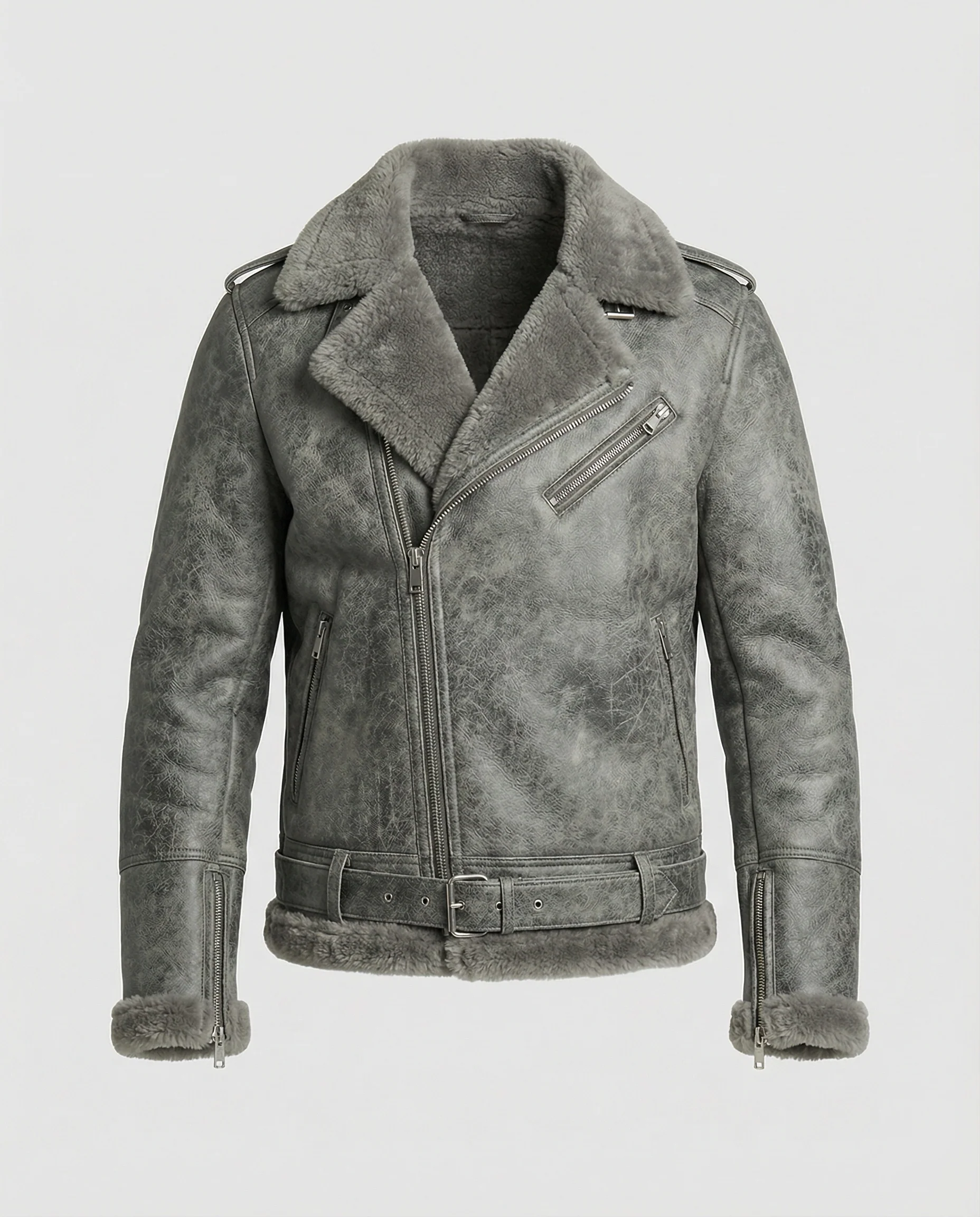 Kurzer Wollmantel Herren Retro Jacke Amerikanischer Stil Hochwertiger Sakko-Stil - Image 5