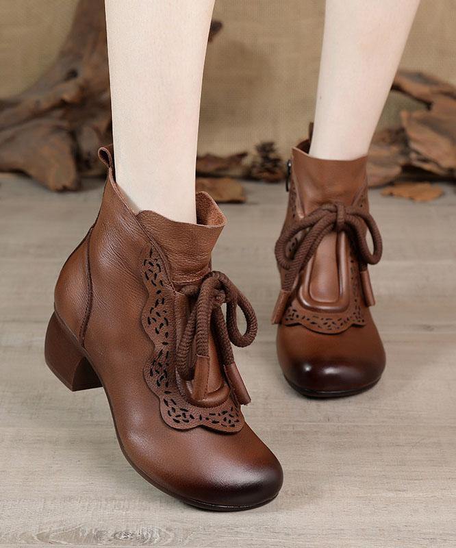 Damen Schnürstiefel mit Reißverschluss Heidi Mode - Image 5