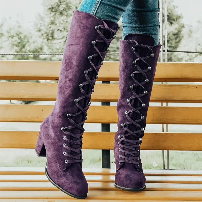 Langer Damen-Stiefel mit hohem Absatz Heidi Mode - Image 2