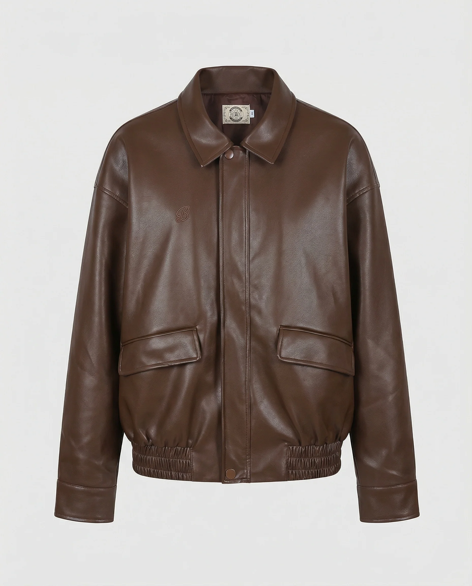 Lässige American Style Oversize PU-Lederjacke für Damen Herbst - Image 4