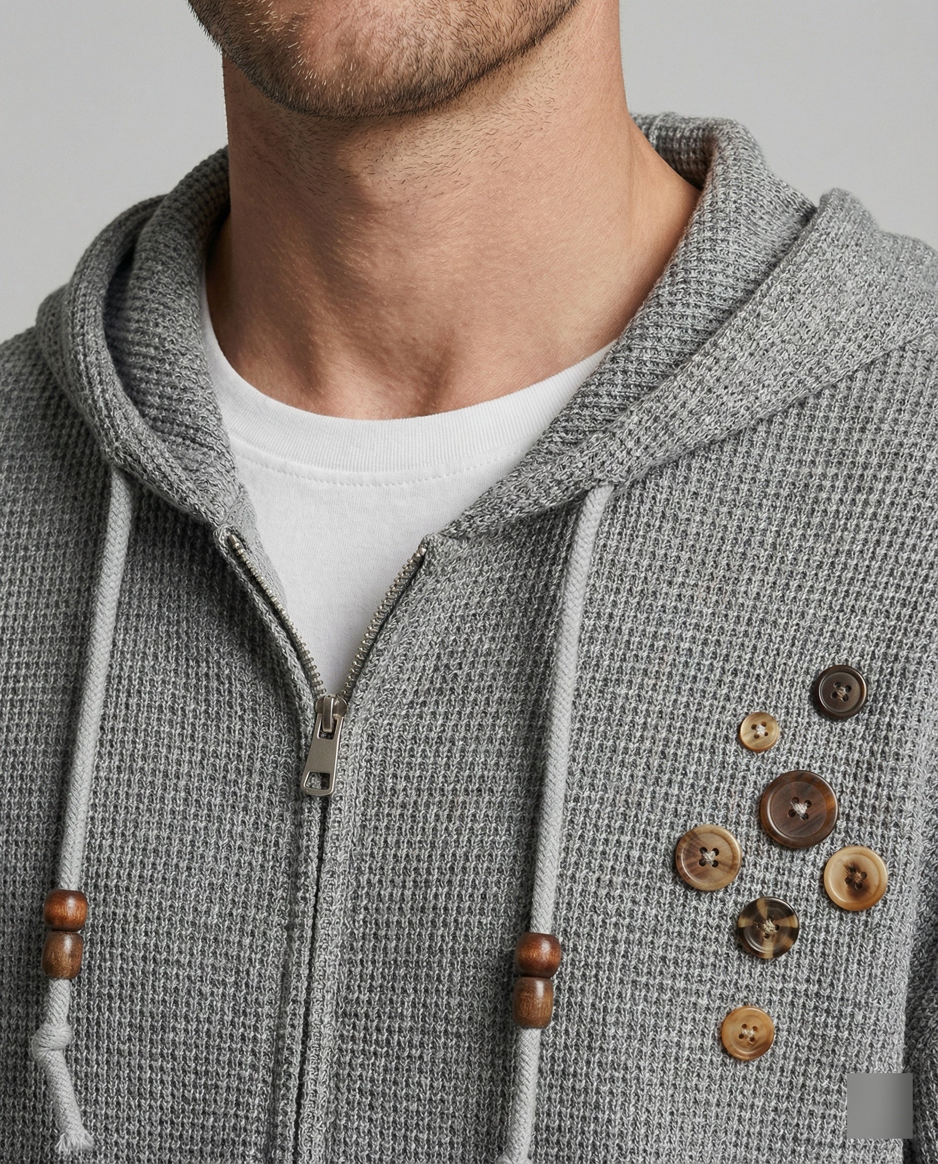 Lässige American Style Strick-Kapuzenjacke für Damen und Herren - Image 2