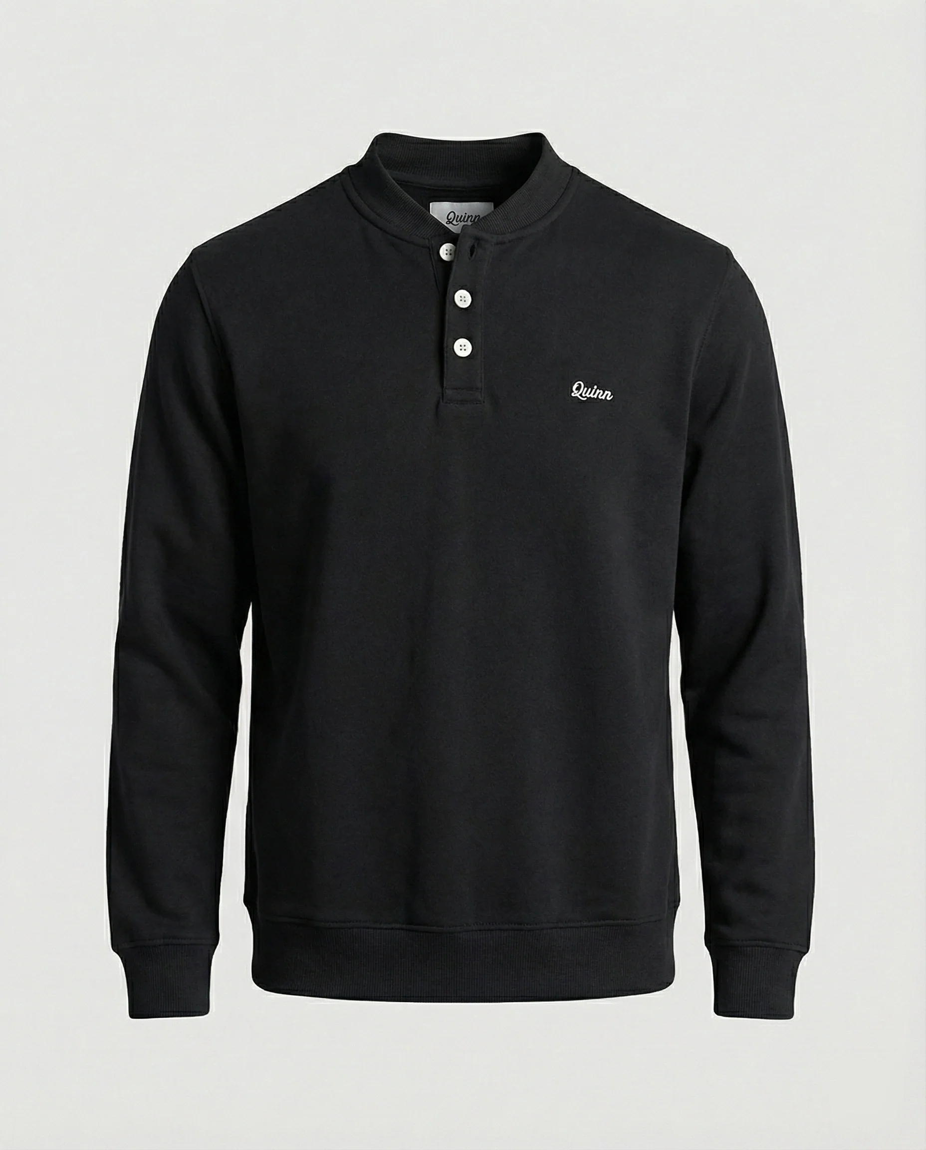 Lässiger Herren Hoodie Surrounded by a wall Kapuzenpullover Grau Meliert - Image 5