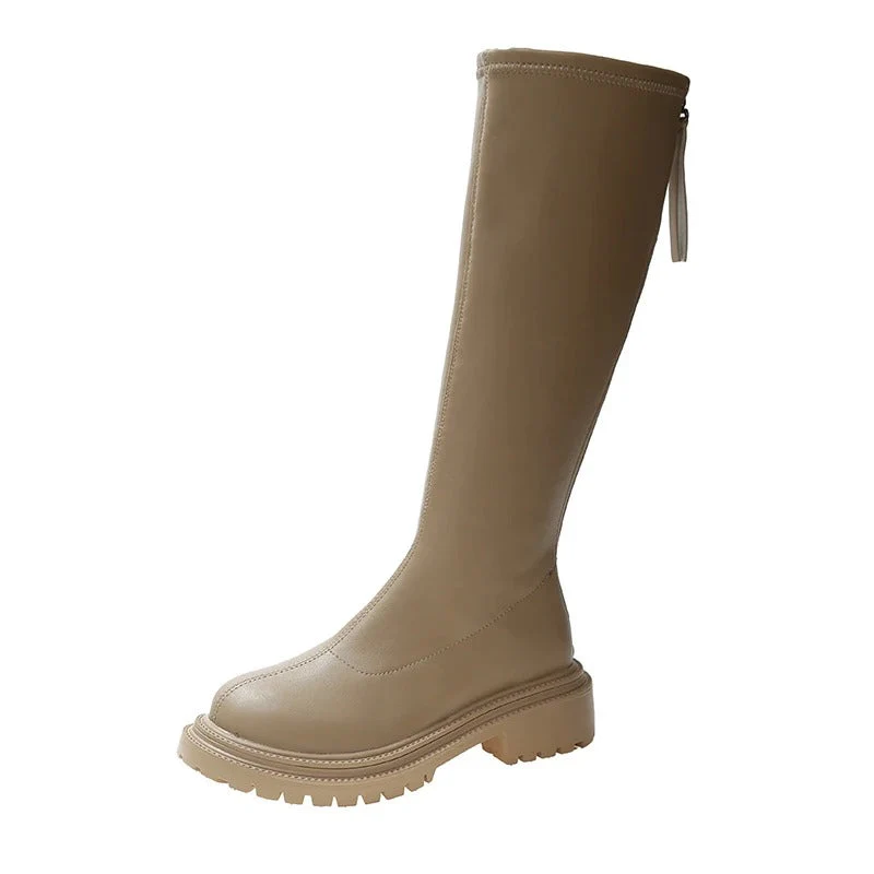 Lange Lederstil Damenstiefel Heidi Mode - Image 9