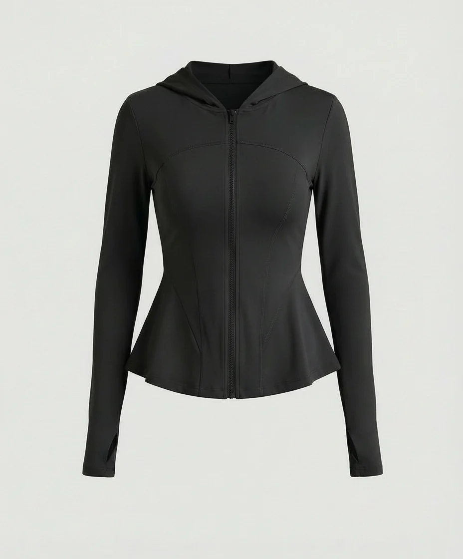 Leichte UV-Schutz Yoga Jacke Damen Slim Fit Kühlendes Material - Image 7
