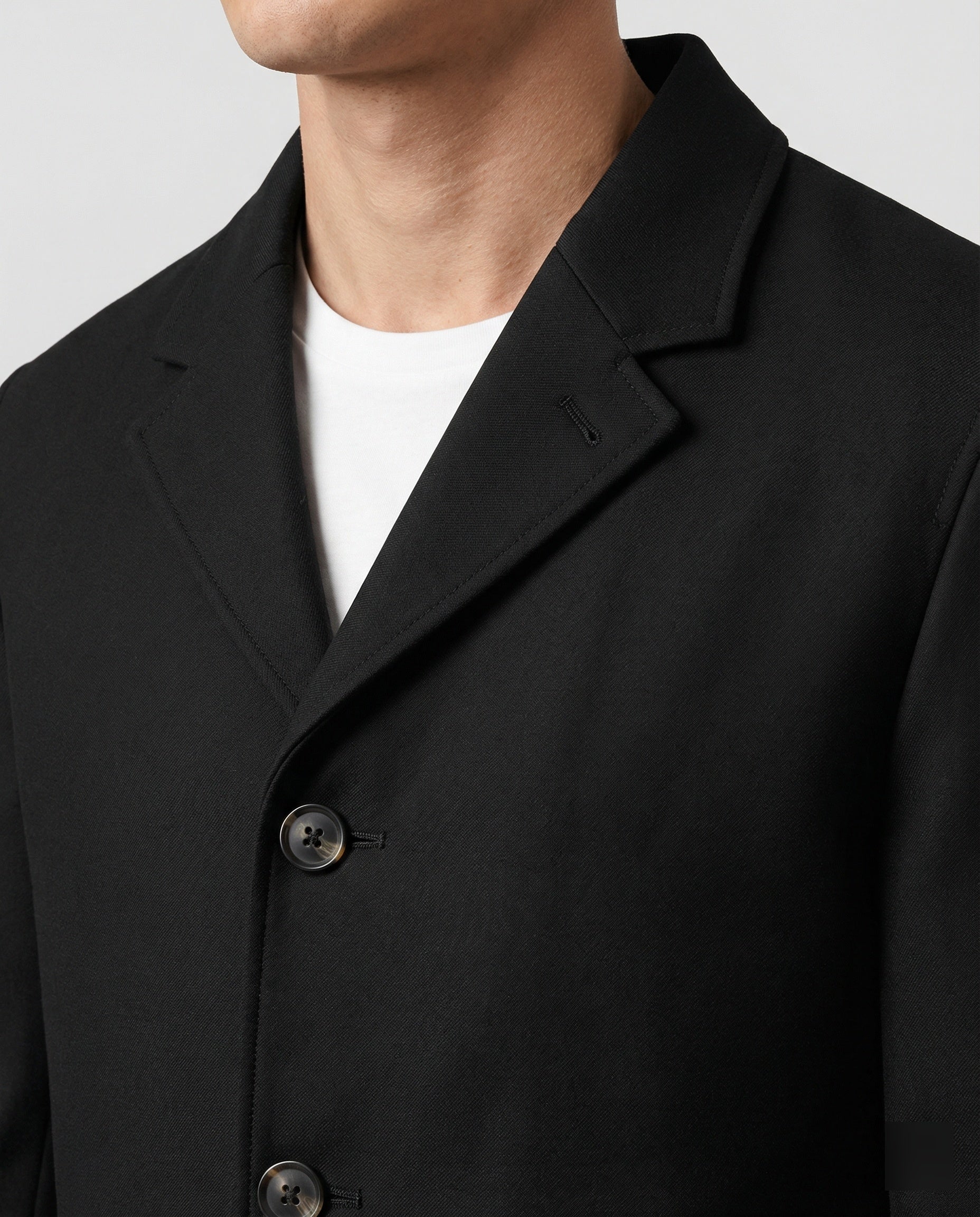 Leichter Herren Trenchcoat Khaki Japanischer Stil Sommerjacke Sonnenschutz Mantel - Image 2