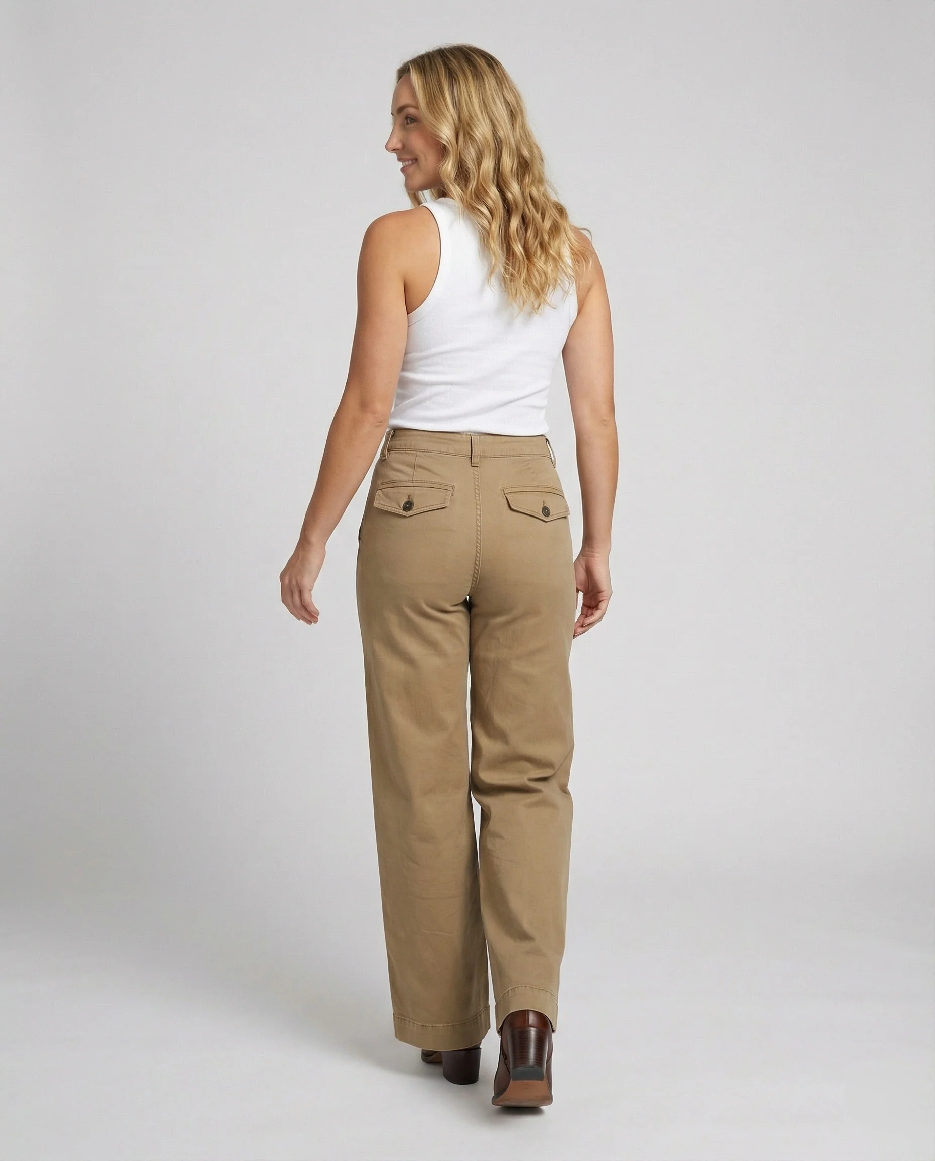 Locker sitzende Retro Cargo Hose Unisex Gerade Passform American Style - Image 4
