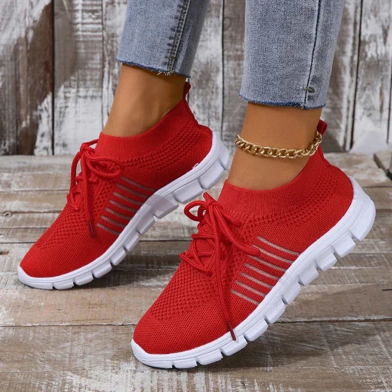 Frauen Freizeit Sneaker Atmungsaktives Netz Heidi Mode