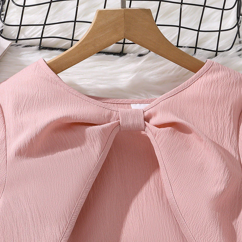 Mädchen Midi-Kleid mit Schickem Rüschensaum und Modischem Oberteil Heidi-Mode - Image 4